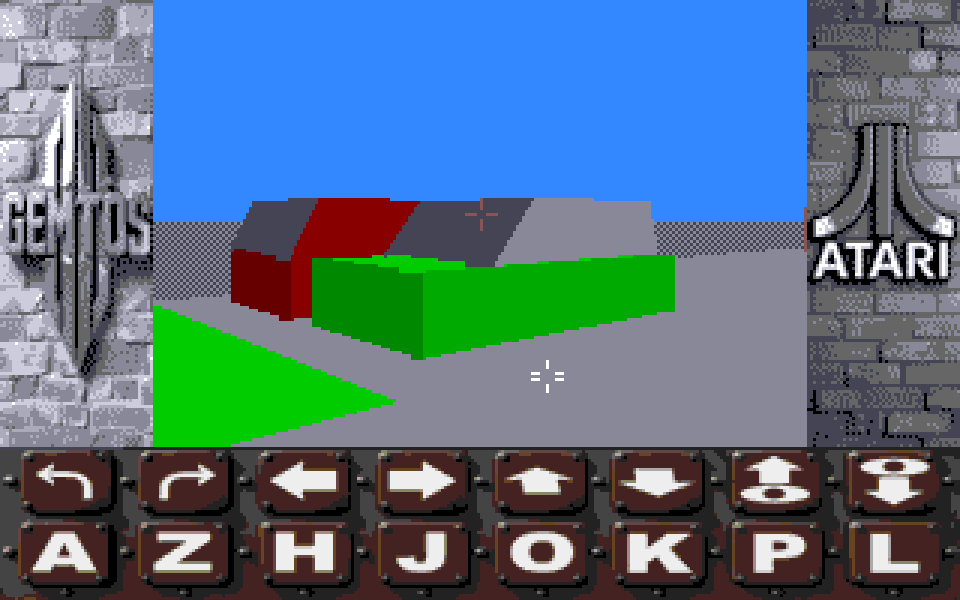 3-D Construction Kit Exploration atari screenshot